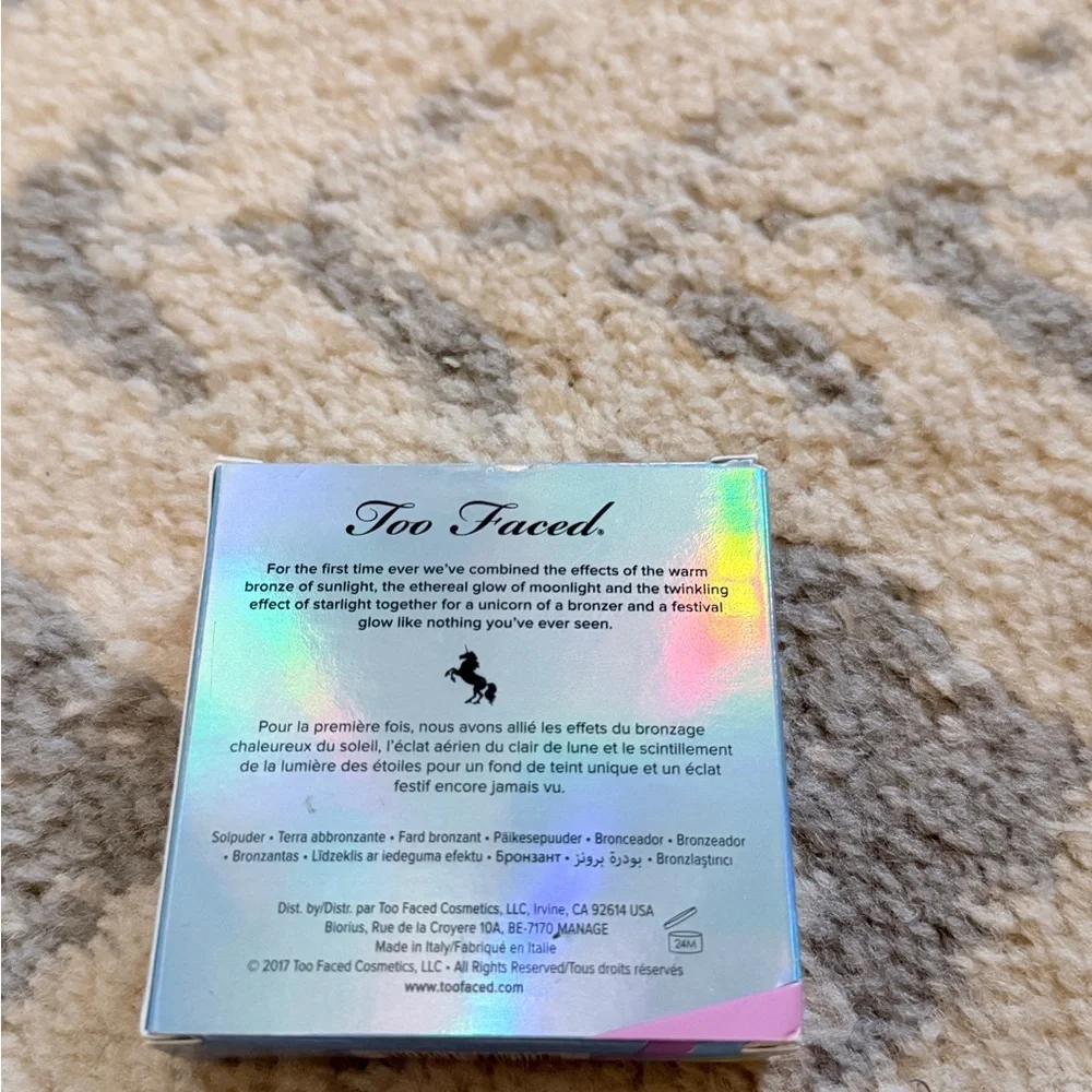 NIB Too Faced Unicorn Tears iridescent bronzer